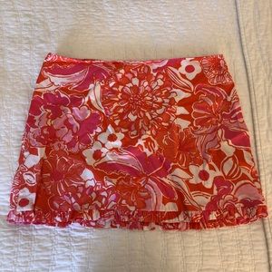 Lilly Pulitzer floral mini skirt